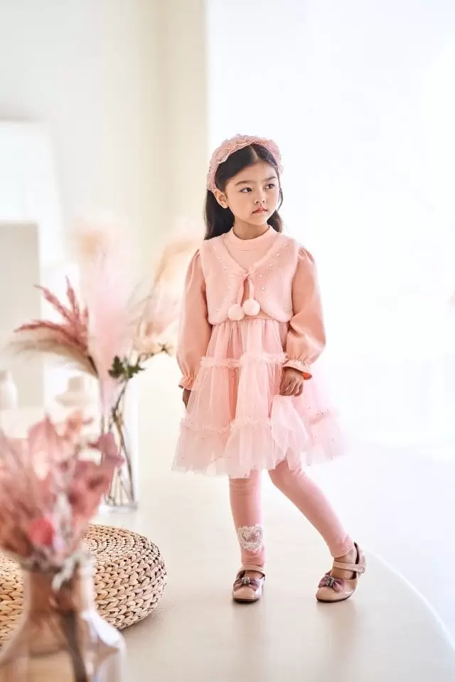 Pudding - Korean Children Fashion - #childofig - Heart Leggings - 2