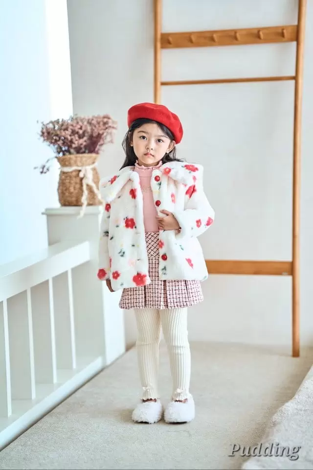 Pudding - Korean Children Fashion - #childrensboutique - Flower Coat - 6