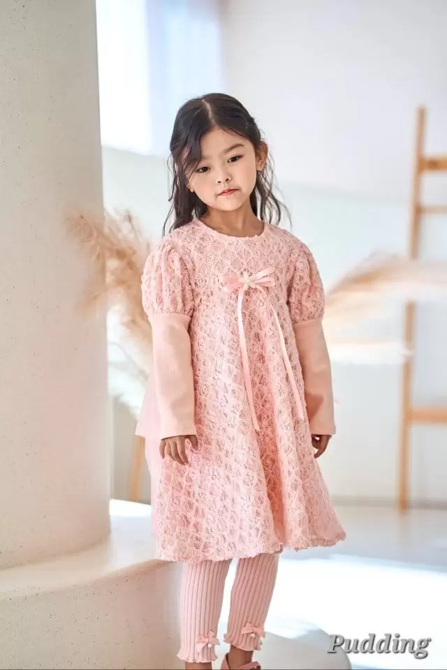 Pudding - Korean Children Fashion - #childrensboutique - Waffle One-piece - 2