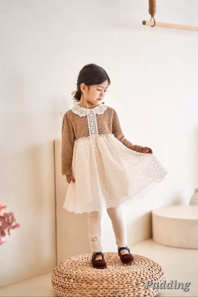Pudding - Korean Children Fashion - #kidsshorts - Bling One-piece - 4