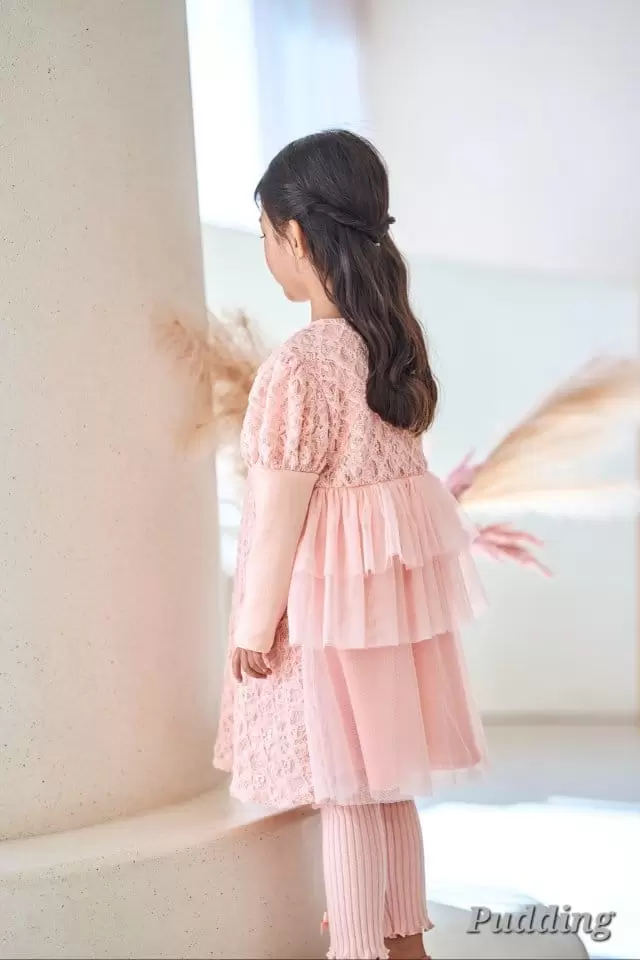 Pudding - Korean Children Fashion - #littlefashionista - Waffle One-piece - 10