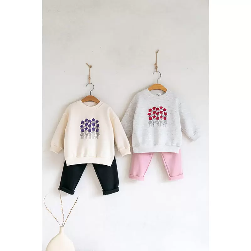 Raykids - Korean Children Fashion - #childrensboutique - Flower Fleece Tee - 6