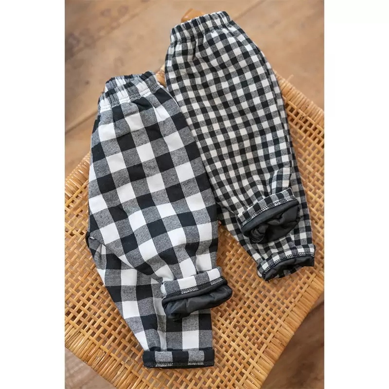 Raykids - Korean Children Fashion - #designkidswear - Check Bonding Pants - 2