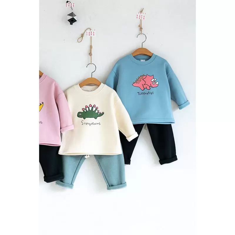 Raykids - Korean Children Fashion - #discoveringself - Jurassic String Top Bottom Set