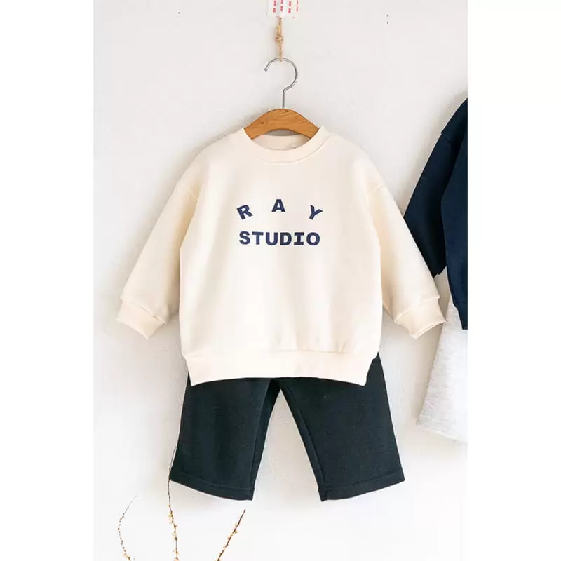 Raykids - Korean Children Fashion - #fashionkids - Studio Wide Top Bottom Set - 2