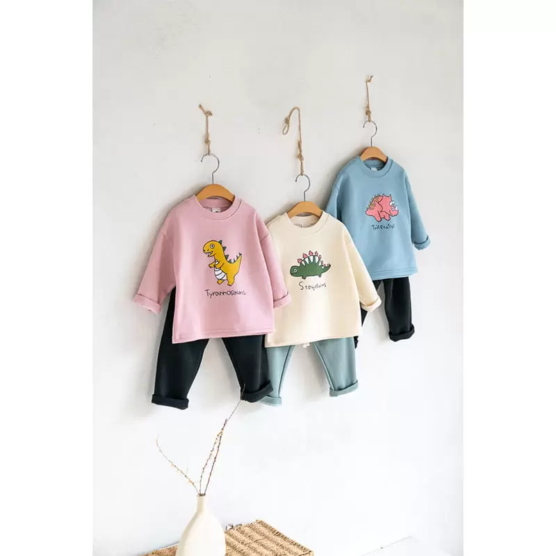 Raykids - Korean Children Fashion - #kidsshorts - Jurassic String Top Bottom Set - 3