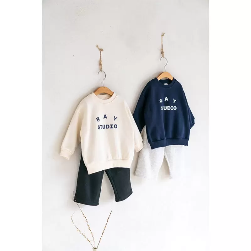 Raykids - Korean Children Fashion - #kidsshorts - Studio Wide Top Bottom Set - 3