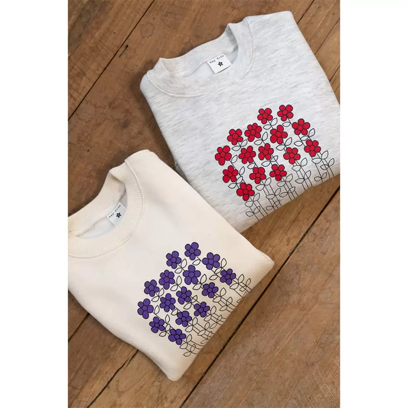 Raykids - Korean Children Fashion - #kidsshorts - Flower Fleece Tee - 10