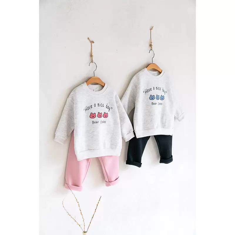 Raykids - Korean Children Fashion - #kidsstore - Cookie Bear String Top Bottom Set - 3
