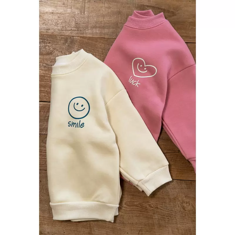 Raykids - Korean Children Fashion - #magicofchildhood - Smile Fleece Tee - 3