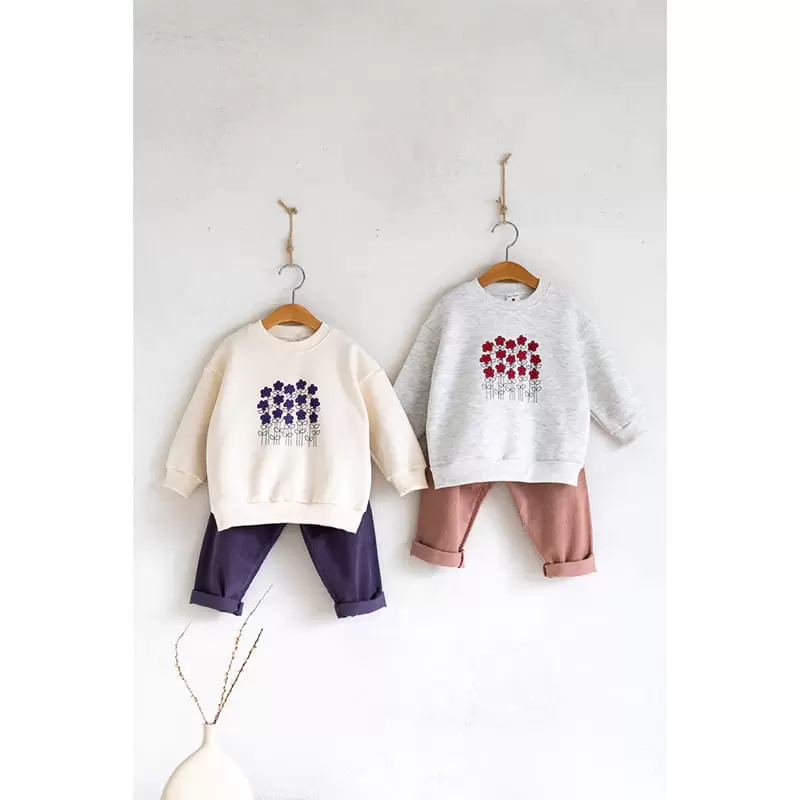 Raykids - Korean Children Fashion - #magicofchildhood - Flower Fleece Tee