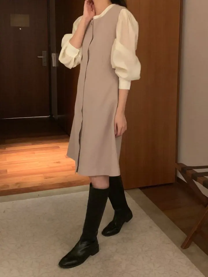 Renouveau - Korean Women Fashion - #momslook - Polin One-piece - 5
