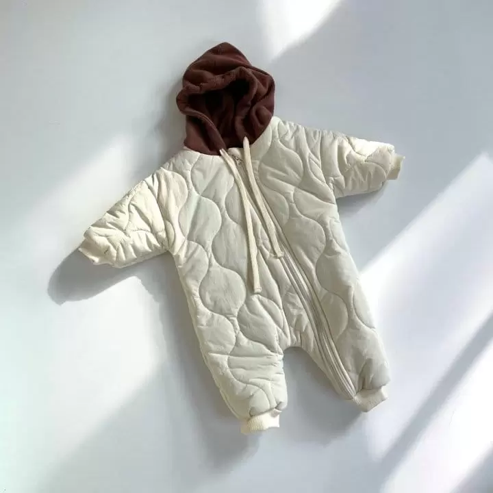 Reve Kid - Korean Baby Fashion - #babyboutique - Color Hoody Padding Bodysuit - 2