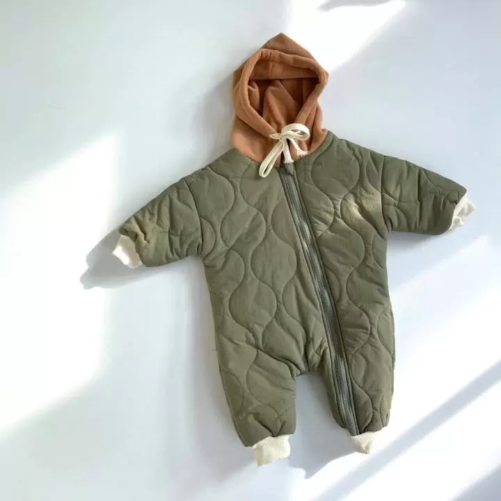 Reve Kid - Korean Baby Fashion - #babyboutique - Color Hoody Padding Bodysuit - 3