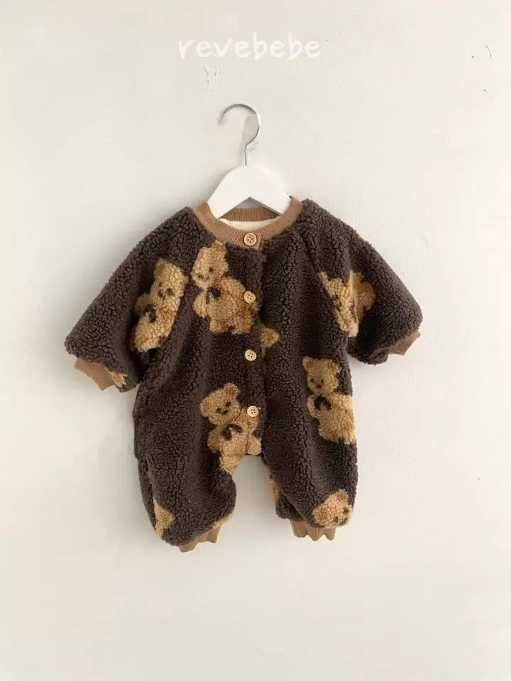 Reve Kid - Korean Baby Fashion - #babyclothing - Teddy Bbogle Bodysuit - 2