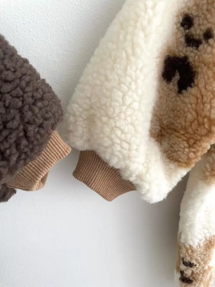 Reve Kid - Korean Baby Fashion - #babyfashion - Teddy Bbogle Bodysuit - 3