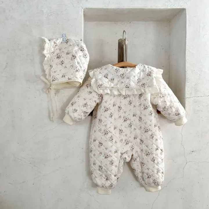 Reve Kid - Korean Baby Fashion - #babyfever - Flower Lace Padding Bodysuit
