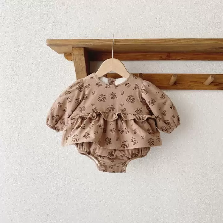 Reve Kid - Korean Baby Fashion - #babylifestyle - Natural One-piece Bodysuit - 3