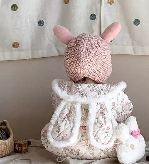 Reve Kid - Korean Baby Fashion - #babylifestyle - Rabbit Padding Bodysuit - 2