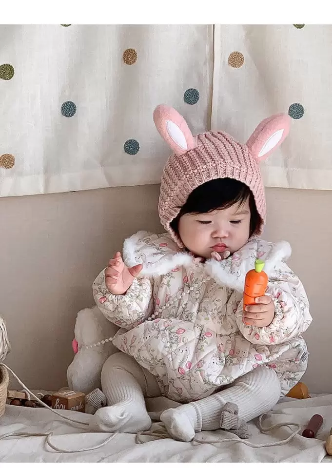 Reve Kid - Korean Baby Fashion - #babyoninstagram - Rabbit Padding Bodysuit - 3