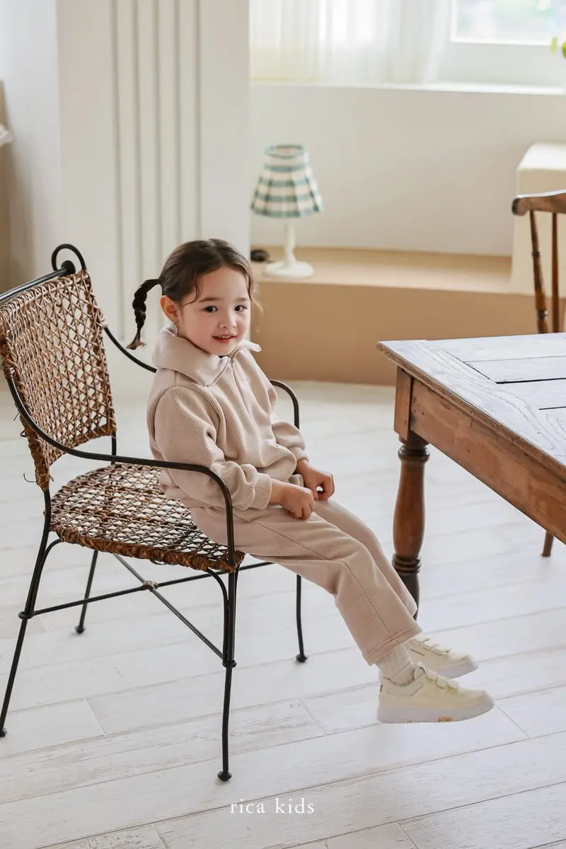 Rica - Korean Children Fashion - #designkidswear - Natural Top Bottom Set - 10