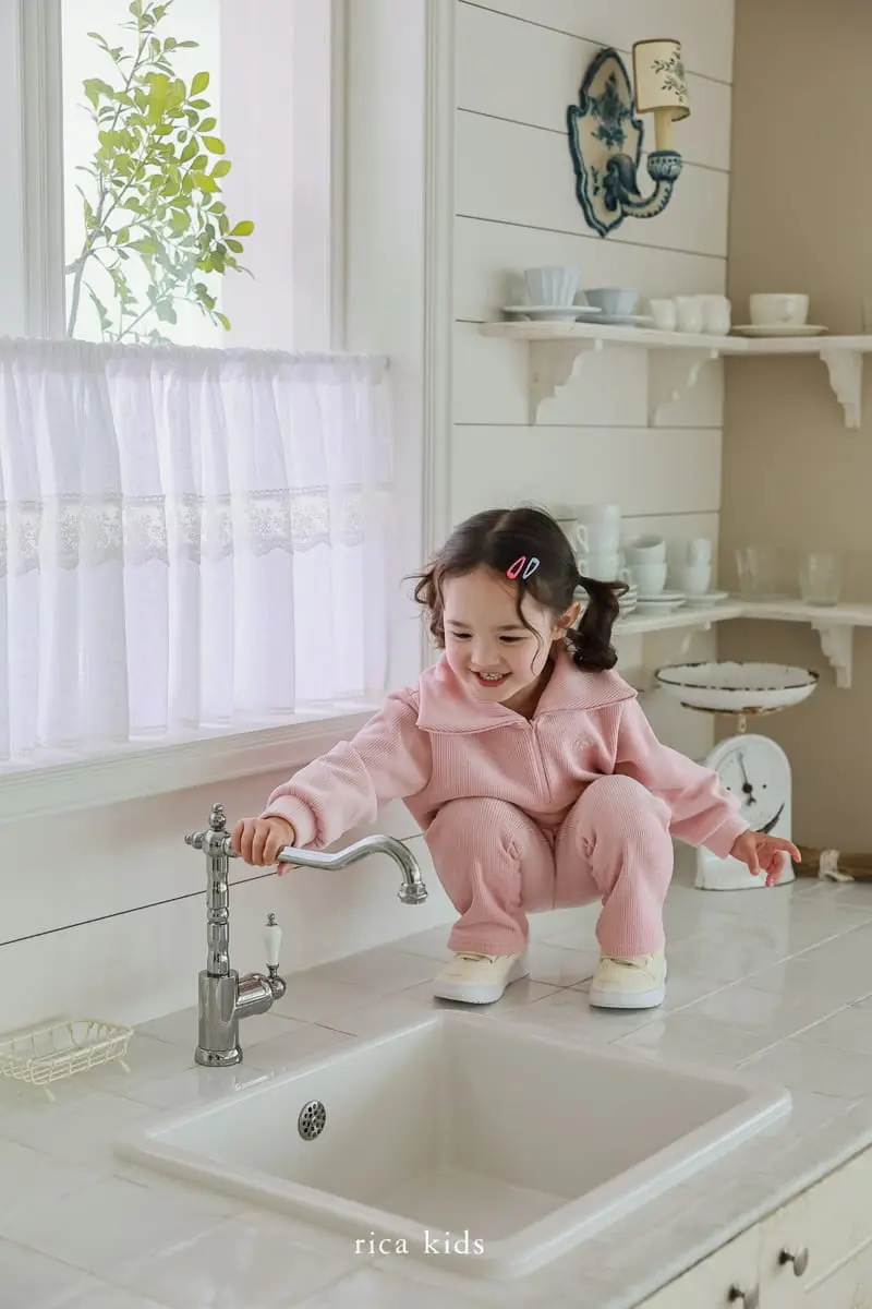 Rica - Korean Children Fashion - #stylishchildhood - Natural Top Bottom Set - 7