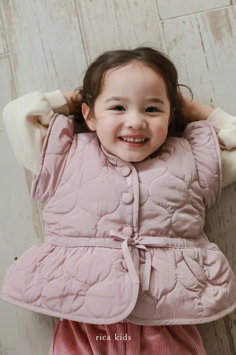 Rica - Korean Children Fashion - #todddlerfashion - Quilting VEst - 6