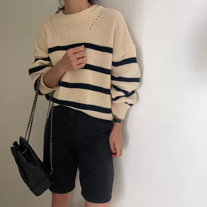 Ripple - Korean Women Fashion - #momslook - Butter ST Knit Tee - 3