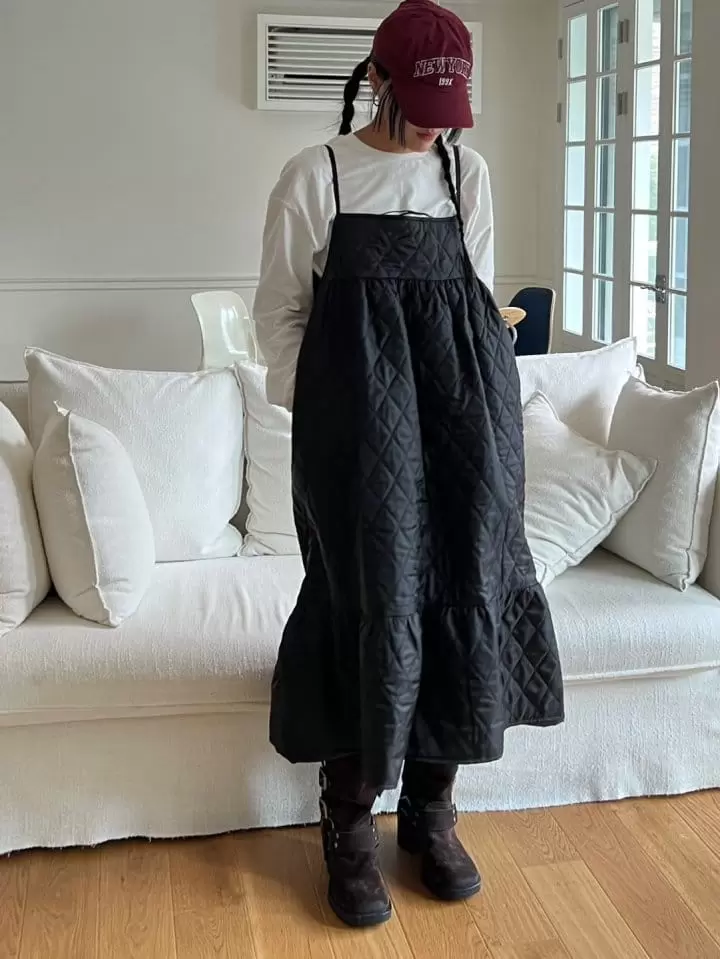 Ripple - Korean Women Fashion - #womensfashion - Quilting One-piece - 4