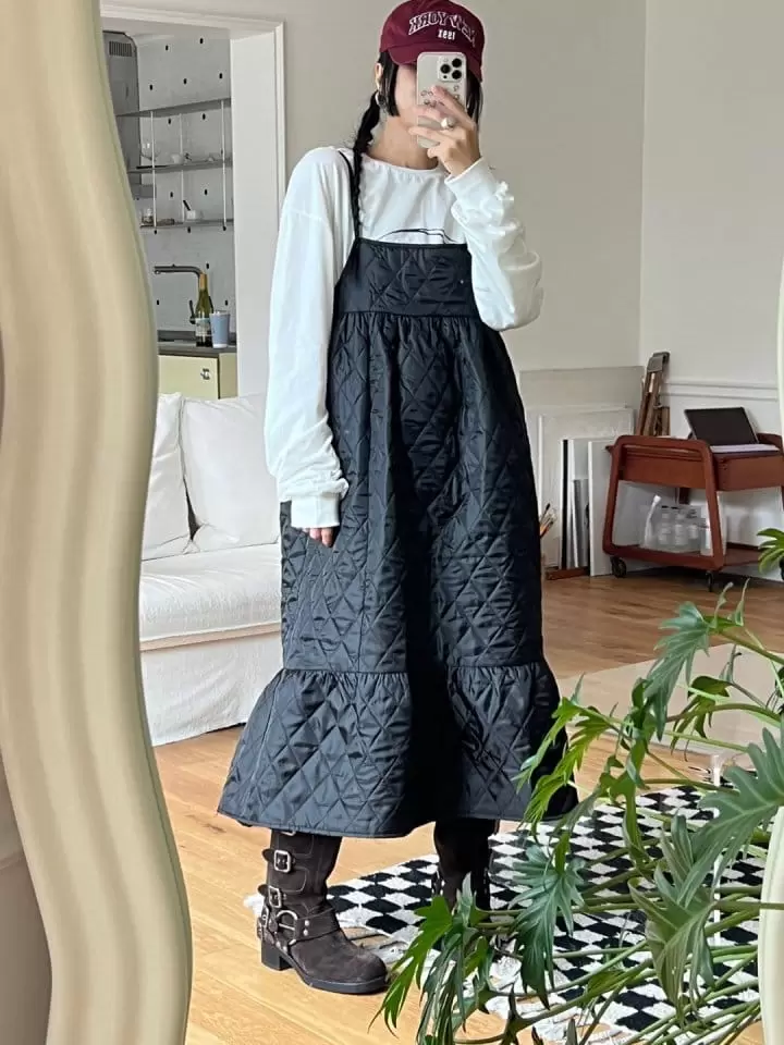 Ripple - Korean Women Fashion - #momslook - Quilting One-piece - 6