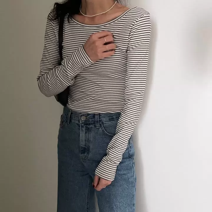Ripple - Korean Women Fashion - #restrostyle - Andy Span Tee - 2