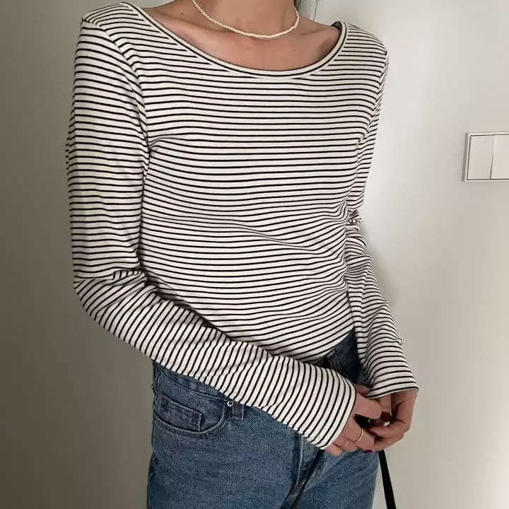 Ripple - Korean Women Fashion - #romanticstyle - Andy Span Tee - 3