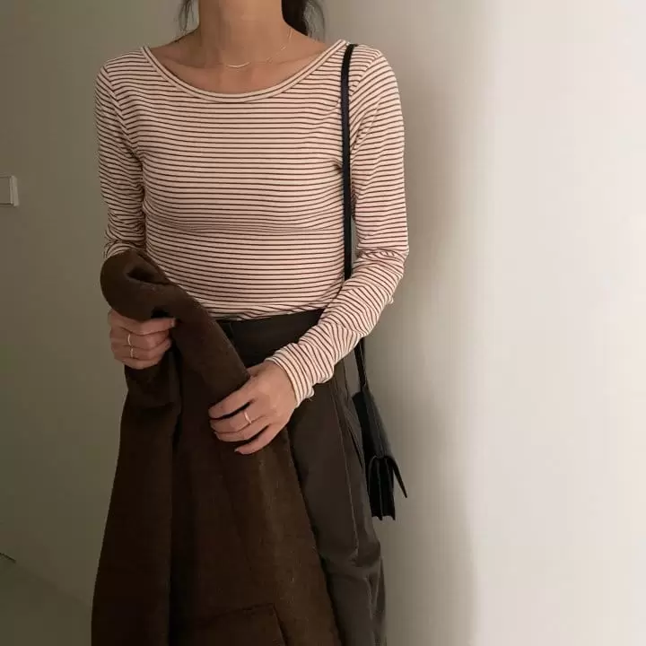 Ripple - Korean Women Fashion - #romanticstyle - Andy Span Tee - 4