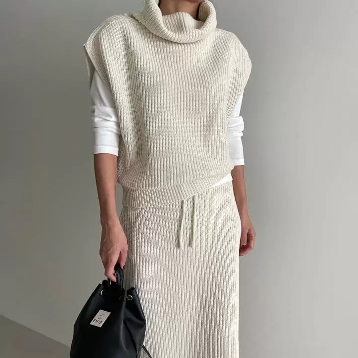 Ripple - Korean Women Fashion - #thatsdarling - Celin Turtleneck Knit Tee