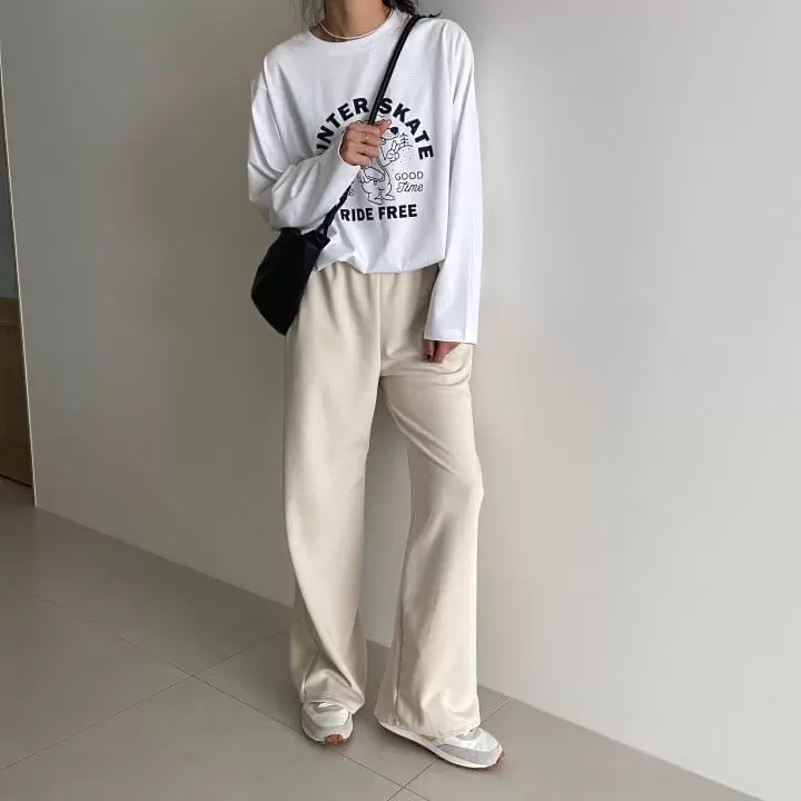 Ripple - Korean Women Fashion - #vintageinspired - Marlang Fleece Pants