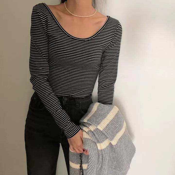 Ripple - Korean Women Fashion - #womensfashion - Andy Span Tee - 8