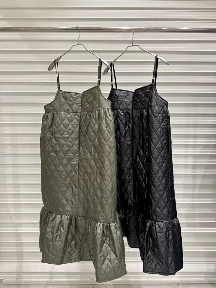 Ripple - Korean Women Fashion - #womensfashion - Quilting One-piece