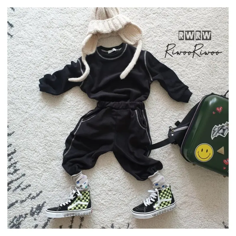 Riwoo Riwoo - Korean Junior Fashion - #designkidswear - Latte Fleece Top Bottom Set - 3
