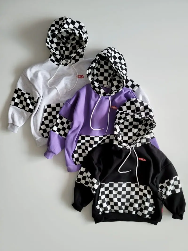 Riwoo Riwoo - Korean Junior Fashion - #discoveringself - RW Check Hoody - 10