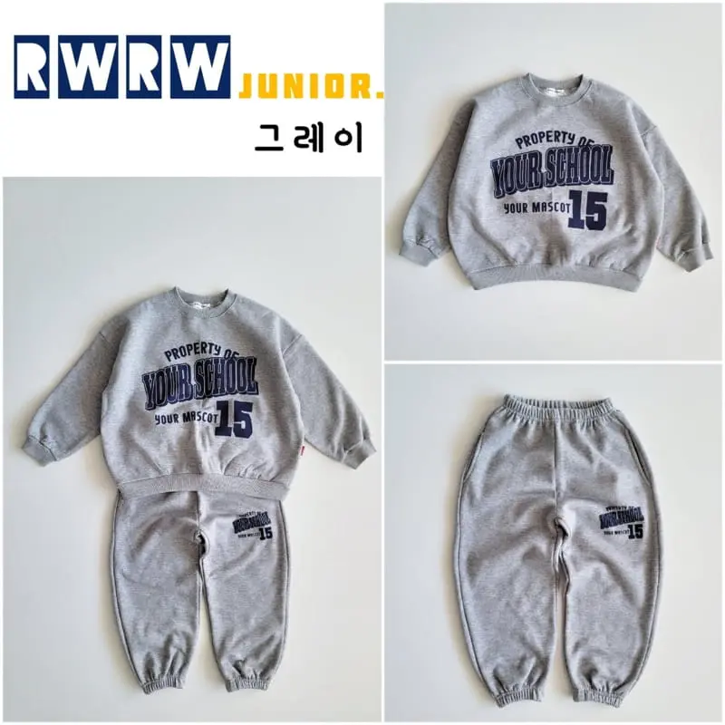 Riwoo Riwoo - Korean Junior Fashion - #discoveringself - School Top Bottom Set - 2