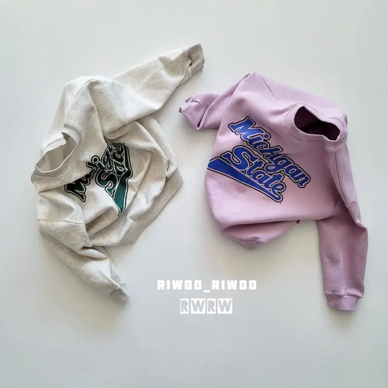 Riwoo Riwoo - Korean Junior Fashion - #magicofchildhood - Michigan State Top Bottom Set - 8
