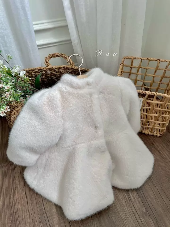 Roa - Korean Children Fashion - #Kfashion4kids - Mink Coat