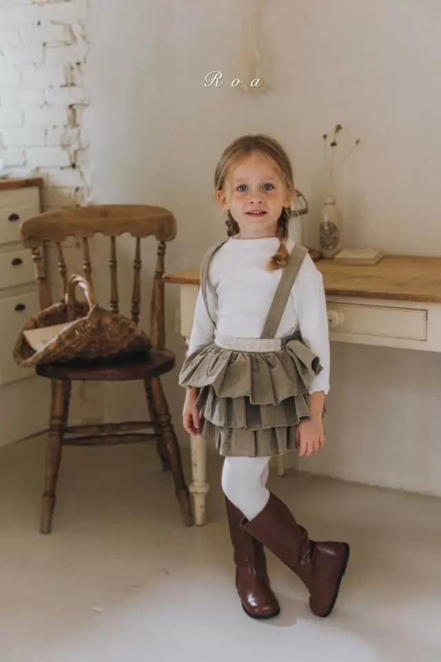 Roa - Korean Children Fashion - #childofig - Evlyn Dungaree Skirt - 11