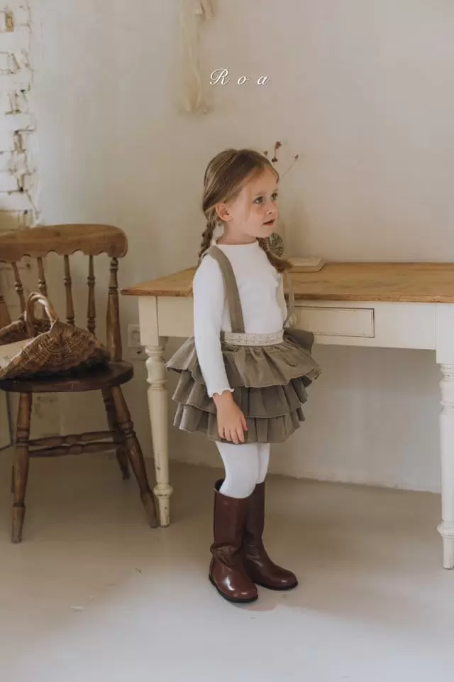 Roa - Korean Children Fashion - #childofig - Evlyn Dungaree Skirt - 12