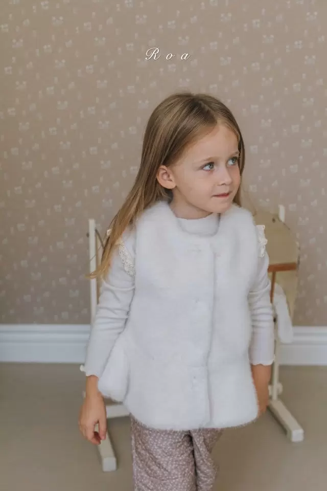 Roa - Korean Children Fashion - #childofig - Mink Vest - 5