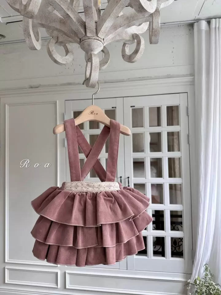 Roa - Korean Children Fashion - #fashionkids - Evlyn Dungaree Skirt - 2