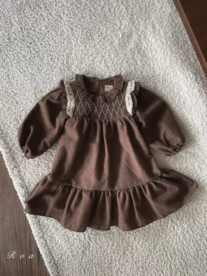 Roa - Korean Children Fashion - #kidsstore - Smocked One-piece