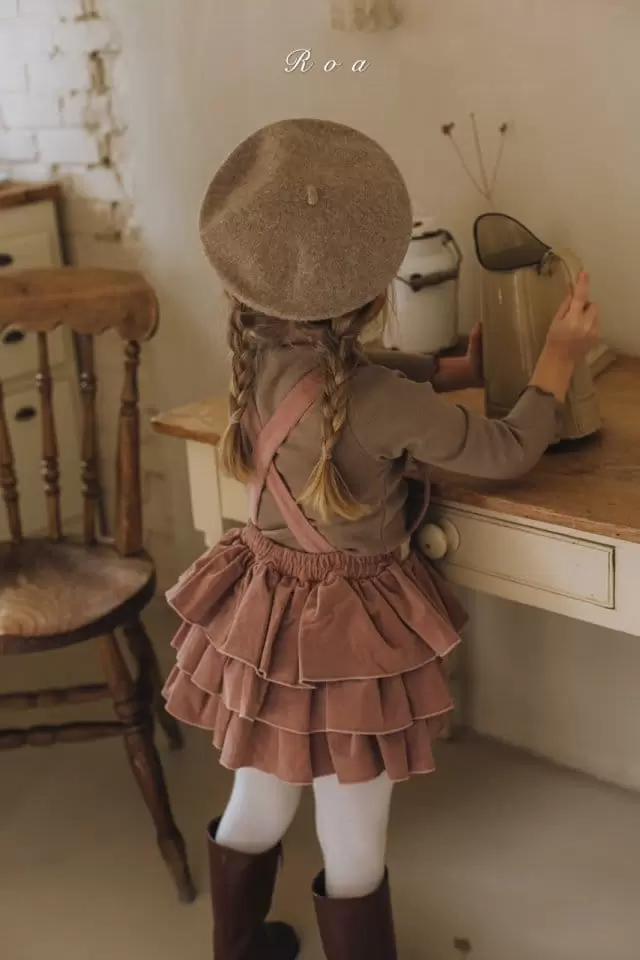 Roa - Korean Children Fashion - #kidzfashiontrend - Evlyn Dungaree Skirt - 5