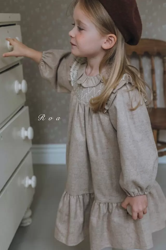 Roa - Korean Children Fashion - #Kfashion4kids - Smocked One-piece - 4