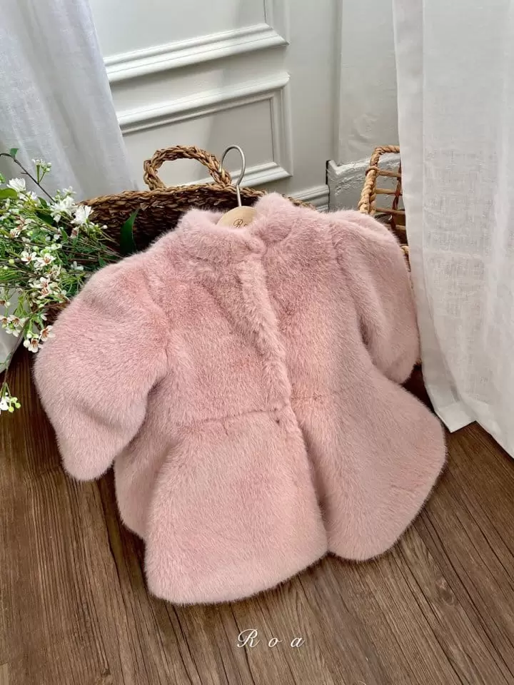 Roa - Korean Children Fashion - #littlefashionista - Mink Coat - 2